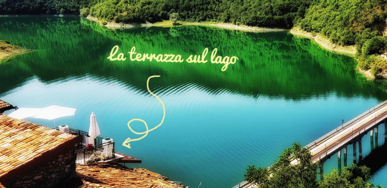 La Terrazza Sul Lago Turano Castel di Tora Extérieur photo