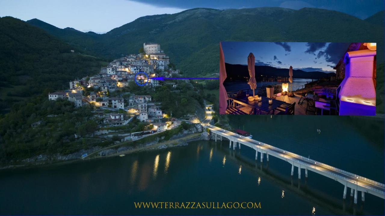 La Terrazza Sul Lago Turano Castel di Tora Extérieur photo